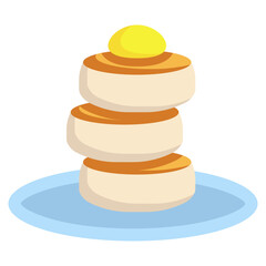 JAPANESE PANCAKE flat icon
