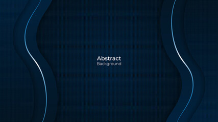 Abstract template dark blue luxury premium background. elegant modern background with shining line. vector illustration