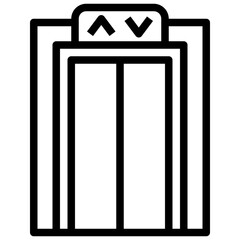 ELEVATOR 9 line icon