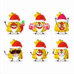 Santa Claus emoticons with yellow bag chinese cartoon character