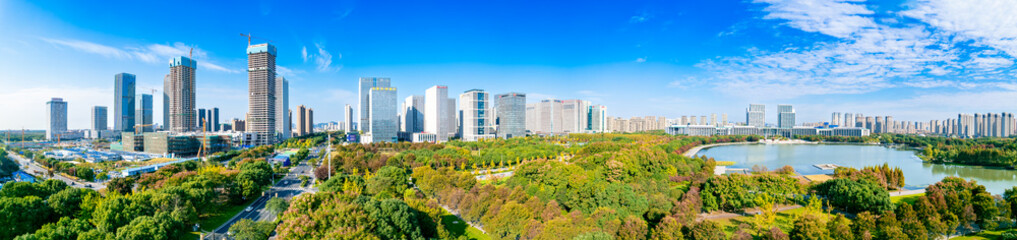 Obraz premium Urban scenery of Wuxi City, Jiangsu Province