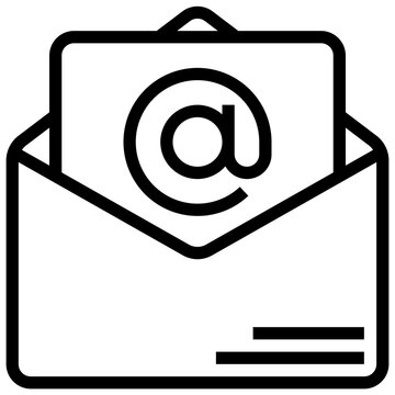 address email outline icon