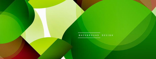 Round triangle shapes lines and circles. Geometric vector illustration for wallpaper banner background or landing page