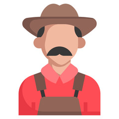 Obraz premium FARMER flat icon