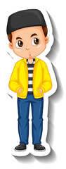 A muslim boy cartoon character