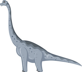 Brachiosaurus dinosaur on white background