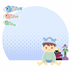 子供の日をイメージした装飾素材／Decorative material inspired by Children's Day