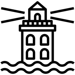 LIGHTHOUSE 19 line icon