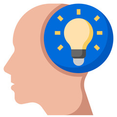 CREATIVE THINKING flat icon