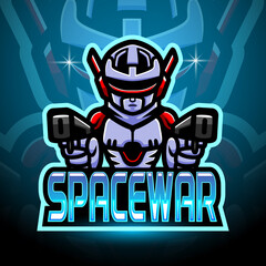 Space war esport mascot logo