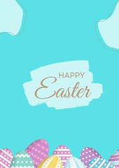 Easter day poster design. Happy Easter
