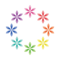 花時計　水彩風イラスト	