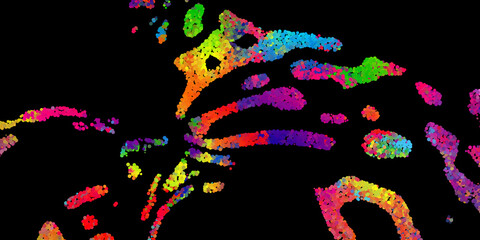 Bright abstract image in a modern style.