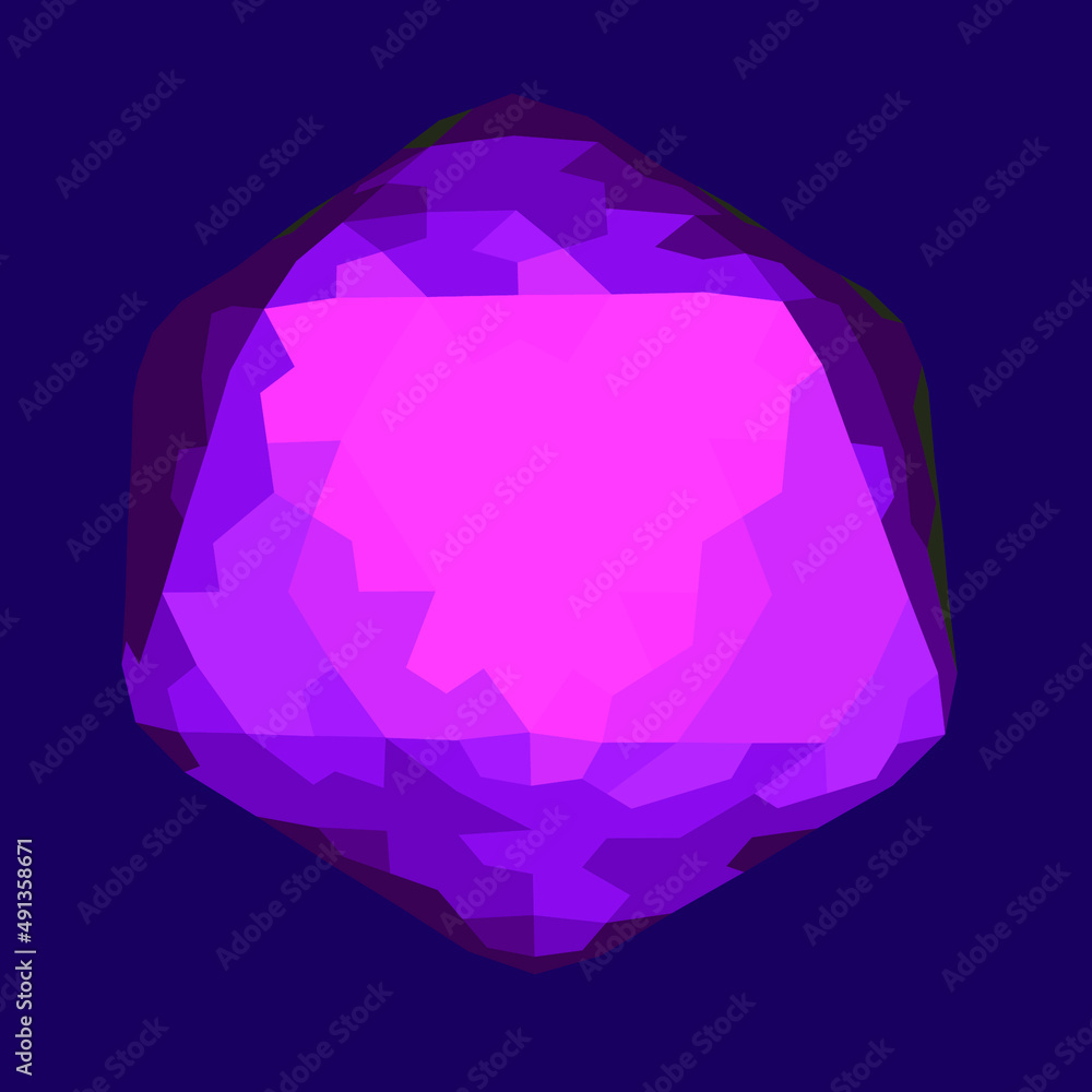 Leinwandbilder 3d vector illustration of a sphere with a geometric pattern. abstract futuristic image.