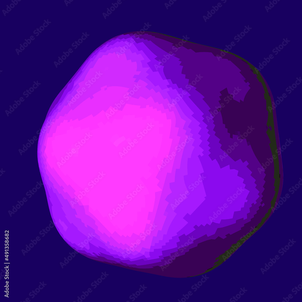 Leinwandbilder 3d vector illustration of a sphere with a geometric pattern. abstract futuristic image.