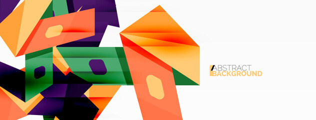 Abstract line and triangle background. Creative geometric abstract backdrop. Business template for wallpaper, banner, background or landing