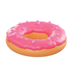 3d illustration sweet donut object