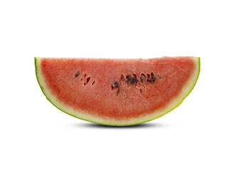 Fototapeta na wymiar Isolated cut watermelon on a white background.