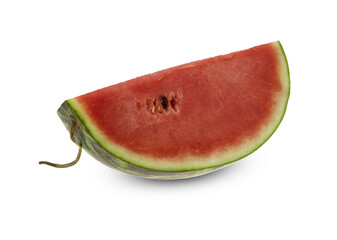 Watermelon isolated. Slice of watermelon fruit isolated on white background.