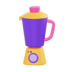 3d illustration electric blender object