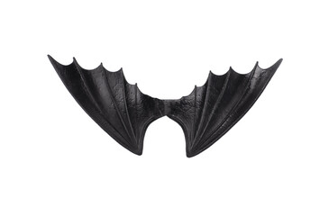 Fototapeta premium black vampire wings isolated on white background