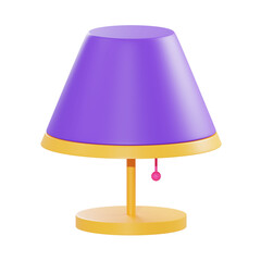 Obraz premium 3d illustration table lamp object