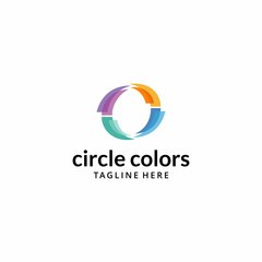 Illustration abstract circle colorful design graphic vector
