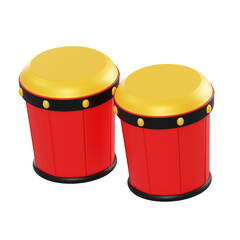 3d illustration bongo object