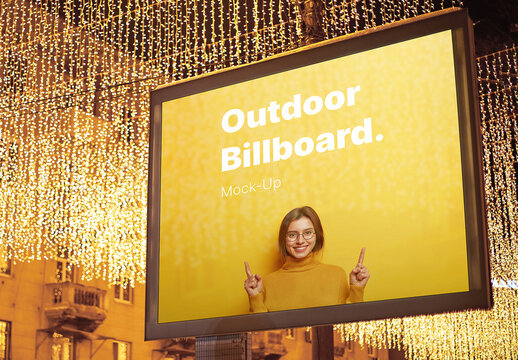 Outdoor Billboard Poster Mockup