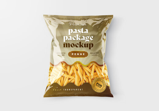 Pasta Bag Packaging Mockup