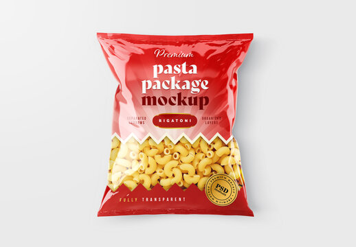 Pasta Bag Packaging Mockup