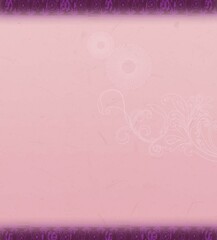 Purple stripes and pink flower lines background