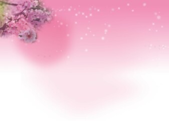 Pink Peach Blossom Glitter Background