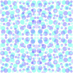 bright seamless vector pattern with colorful dots and spots