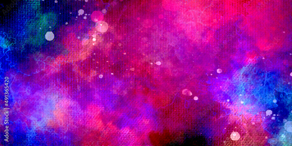 Poster abstract background dark pink abstract watercolor background with blots and splash with paper textur