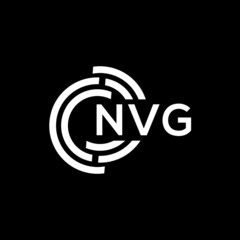 NVG letter logo design on black background. NVG creative initials letter logo concept. NVG letter design.