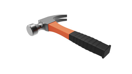hammer angle view without shadow 3d render