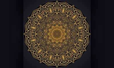 Background with ornament design. Vector luxury mandala pattern design.