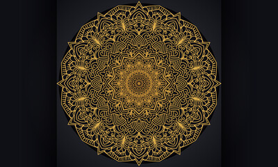 Background with ornament design. Vector luxury mandala pattern design.