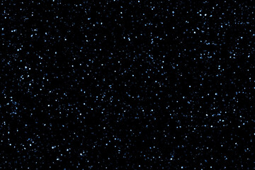 Starry night sky. Dark blue night sky with stars. Galaxy space background.	
