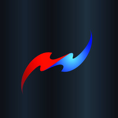 Letter N Creative Unique Modern Vector Logo Design