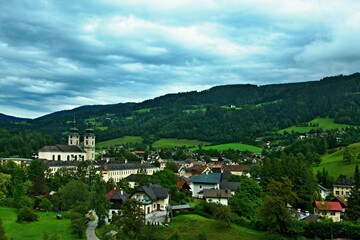 Austrian Alps - view of the Spital am Pyhrn in Totes Gebirge