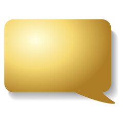 A simple gold CG-like balloon separately