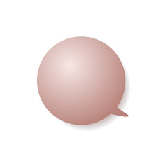 A simple pink CG-like balloon separately