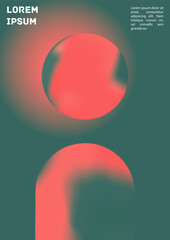 Vector Gradient Colorful Cover. Holographic Abstract Background Poster Design Template.
