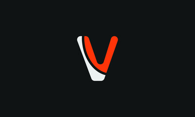 Alphabet letter icon logo V