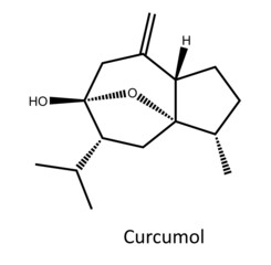 Curcumol, a bioactive sesquiterpenoid, has been isolated from numerous plants of family Zingiberaceae.