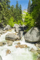 Foto op Plexiglas Wild Merced river in the Yosemite National Park © Fyle