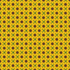 Retro style flower in polkadots vector seamless repeat pattern print background