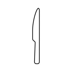 Knife icon in line style
